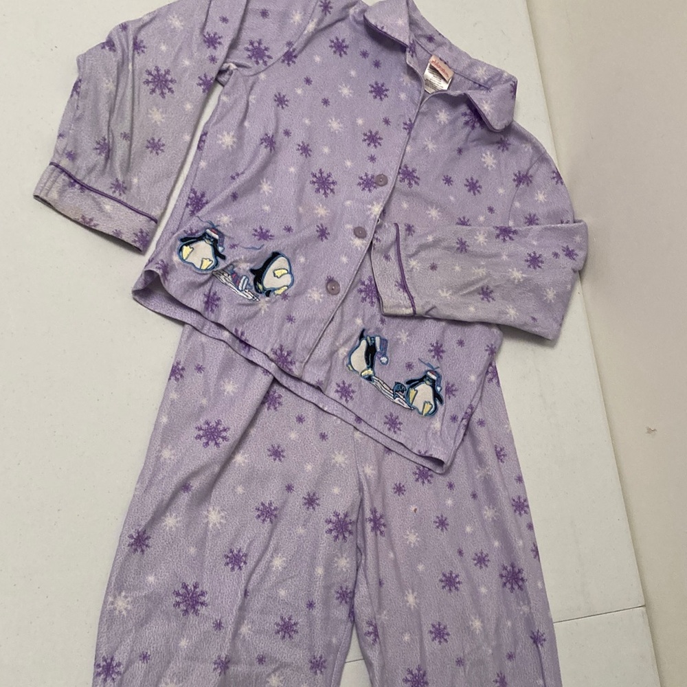 Purple Penguin Kids Pajamas